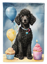 Load image into Gallery viewer, Black Standard Poodle Happy Birthday Garden Flag –  Garden Flag by Caroline's Treasures