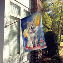 Load image into Gallery viewer, American Eskimo Happy Birthday House Flag