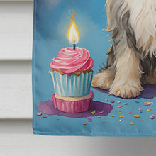 Load image into Gallery viewer, Bearded Collie Happy Birthday House Flag