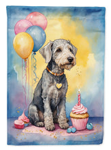 Load image into Gallery viewer, Bedlington Terrier Happy Birthday House Flag