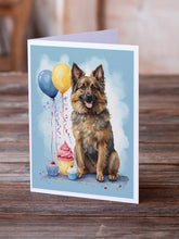 Load image into Gallery viewer, Belgian Tervuren Happy Birthday Greeting Cards - Blank Note Cards – 8-Pack of Artist-Designed Cards with Envelopes