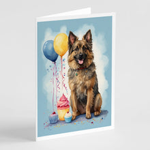 Load image into Gallery viewer, Belgian Tervuren Happy Birthday Greeting Cards - Blank Note Cards – 8-Pack of Artist-Designed Cards with Envelopes