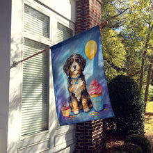 Load image into Gallery viewer, Bernedoodle Happy Birthday House Flag