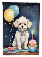 Load image into Gallery viewer, Bichon Frise Happy Birthday House Flag