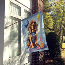 Load image into Gallery viewer, Bloodhound Happy Birthday House Flag