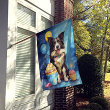 Load image into Gallery viewer, Border Collie Happy Birthday House Flag