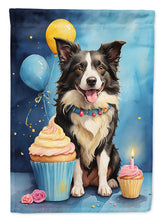 Load image into Gallery viewer, Border Collie Happy Birthday House Flag