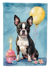 Load image into Gallery viewer, Boston Terrier Happy Birthday House Flag