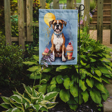 Load image into Gallery viewer, Boxer Happy Birthday Garden Flag –Dog Birthday Cupcake Yard Decor with Balloons
