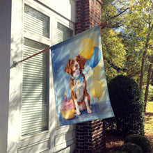 Load image into Gallery viewer, Brittany Spaniel Happy Birthday House Flag