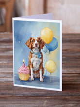 Load image into Gallery viewer, Brittany Spaniel Happy Birthday Greeting Cards - Blank Note Cards – 8-Pack of Artist-Designed Cards with Envelopes