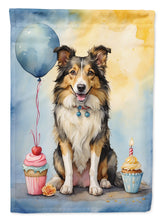Load image into Gallery viewer, Collie Happy Birthday House Flag