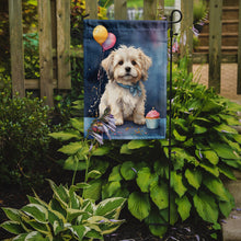 Load image into Gallery viewer, Coton De Tulear Happy Birthday Garden Flag –Dog Birthday Cupcake Yard Decor with Balloons