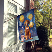 Load image into Gallery viewer, Redbone Coonhound Happy Birthday House Flag
