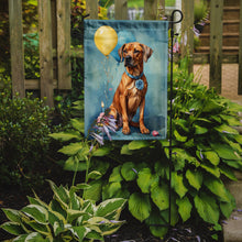 Load image into Gallery viewer, Rhodesian Ridgeback Happy Birthday Garden Flag –Dog Birthday Cupcake Yard Decor with Balloons