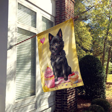 Load image into Gallery viewer, Schipperke Happy Birthday House Flag