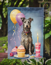 Load image into Gallery viewer, Scottish Deerhound Happy Birthday Garden Flag –Dog Birthday Cupcake Yard Decor with Balloons
