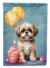 Load image into Gallery viewer, Shih Tzu Happy Birthday House Flag