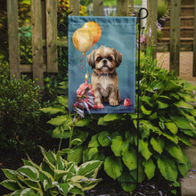 Load image into Gallery viewer, Shih Tzu Happy Birthday Garden Flag –Dog Birthday Cupcake Yard Decor with Balloons