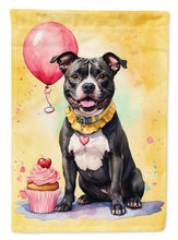 Load image into Gallery viewer, Staffordshire Bull Terrier Happy Birthday House Flag