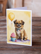 Load image into Gallery viewer, Tibetan Spaniel Happy Birthday Greeting Cards - Blank Note Cards – 8-Pack of Artist-Designed Cards with Envelopes