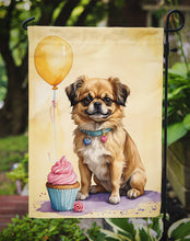 Load image into Gallery viewer, Tibetan Spaniel Happy Birthday Garden Flag –Dog Birthday Cupcake Yard Decor with Balloons