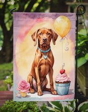 Load image into Gallery viewer, Vizsla Happy Birthday Garden Flag –Dog Birthday Cupcake Yard Decor with Balloons