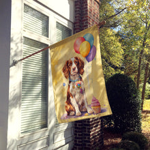 Load image into Gallery viewer, Welsh Springer Spaniel Happy Birthday House Flag