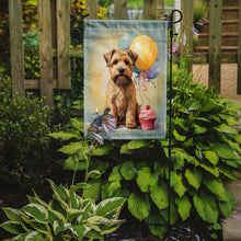 Load image into Gallery viewer, Wheaten Terrier Happy Birthday Garden Flag –Dog Birthday Cupcake Yard Decor with Balloons