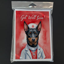 Load image into Gallery viewer, Australian Kelpie Get Well Soon Greeting Cards - Blank Note Cards – 8-Pack of Artist-Designed Cards with Envelopes