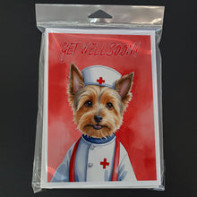 Load image into Gallery viewer, Australian Terrier Get Well Soon Greeting Cards - Blank Note Cards – 8-Pack of Artist-Designed Cards with Envelopes