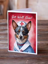 Load image into Gallery viewer, Australian Cattle Dog Get Well Soon Greeting Cards - Blank Note Cards – 8-Pack of Artist-Designed Cards with Envelopes