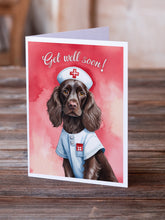 Load image into Gallery viewer, Boykin Spaniel Get Well Soon Greeting Cards - Blank Note Cards – 8-Pack of Artist-Designed Cards with Envelopes