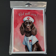Load image into Gallery viewer, Boykin Spaniel Get Well Soon Greeting Cards - Blank Note Cards – 8-Pack of Artist-Designed Cards with Envelopes
