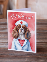 Load image into Gallery viewer, Cavalier Spaniel Get Well Soon Greeting Cards - Blank Note Cards – 8-Pack of Artist-Designed Cards with Envelopes