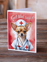 Load image into Gallery viewer, Chihuahua Get Well Soon Greeting Cards - Blank Note Cards – 8-Pack of Artist-Designed Cards with Envelopes