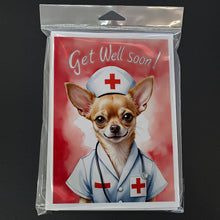 Load image into Gallery viewer, Chihuahua Get Well Soon Greeting Cards - Blank Note Cards – 8-Pack of Artist-Designed Cards with Envelopes