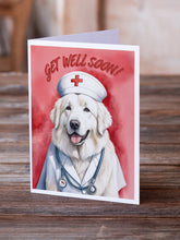 Load image into Gallery viewer, Great Pyrenees Get Well Soon Greeting Cards - Blank Note Cards – 8-Pack of Artist-Designed Cards with Envelopes