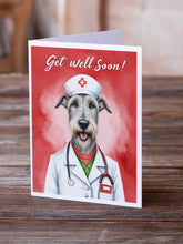 Load image into Gallery viewer, Irish Wolfhound Get Well Soon Greeting Cards - Blank Note Cards – 8-Pack of Artist-Designed Cards with Envelopes