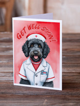Load image into Gallery viewer, Labradoodle Get Well Soon Greeting Cards - Blank Note Cards – 8-Pack of Artist-Designed Cards with Envelopes