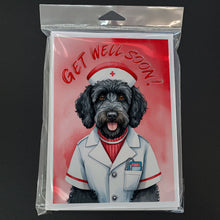 Load image into Gallery viewer, Labradoodle Get Well Soon Greeting Cards - Blank Note Cards – 8-Pack of Artist-Designed Cards with Envelopes