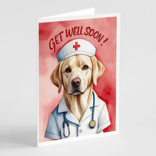 Load image into Gallery viewer, Yellow Labrador Retriever Get Well Soon Greeting Cards - Blank Note Cards – 8-Pack of Artist-Designed Cards with Envelopes