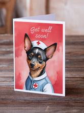 Load image into Gallery viewer, Lancashire Heeler Get Well Soon Greeting Cards - Blank Note Cards – 8-Pack of Artist-Designed Cards with Envelopes