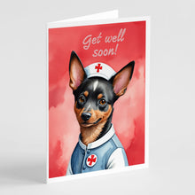 Load image into Gallery viewer, Lancashire Heeler Get Well Soon Greeting Cards - Blank Note Cards – 8-Pack of Artist-Designed Cards with Envelopes