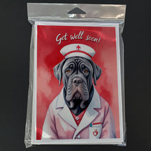 Load image into Gallery viewer, Neapolitan Mastiff Get Well Soon Greeting Cards - Blank Note Cards – 8-Pack of Artist-Designed Cards with Envelopes