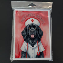 Load image into Gallery viewer, Newfoundland Get Well Soon Greeting Cards - Blank Note Cards – 8-Pack of Artist-Designed Cards with Envelopes