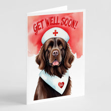 Load image into Gallery viewer, Newfoundland Get Well Soon Greeting Cards - Blank Note Cards – 8-Pack of Artist-Designed Cards with Envelopes