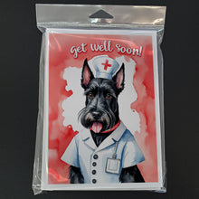 Load image into Gallery viewer, Scottish Terrier Get Well Soon Greeting Cards - Blank Note Cards – 8-Pack of Artist-Designed Cards with Envelopes