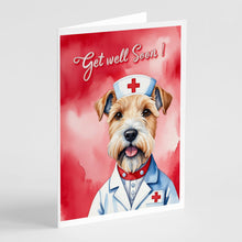 Load image into Gallery viewer, Wheaten Terrier Get Well Soon Greeting Cards - Blank Note Cards – 8-Pack of Artist-Designed Cards with Envelopes