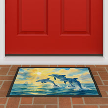Load image into Gallery viewer, Dolphins in the Bay Doormat-24x36 Indoor / Outdoor Rug | Made in USA